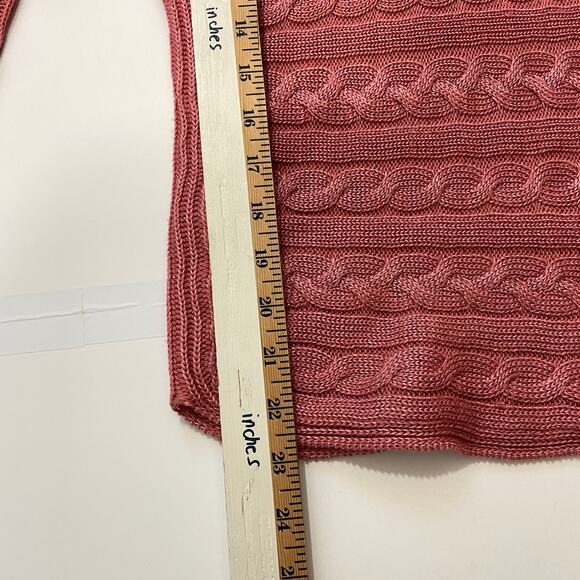Lauren Ralph Lauren Sweater Cable Knit 3/4 Sleeves Size Small - Picture 9 of 9